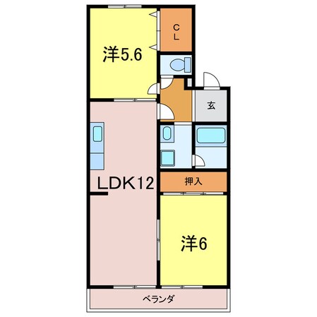 アビテ八ッ田の物件間取画像